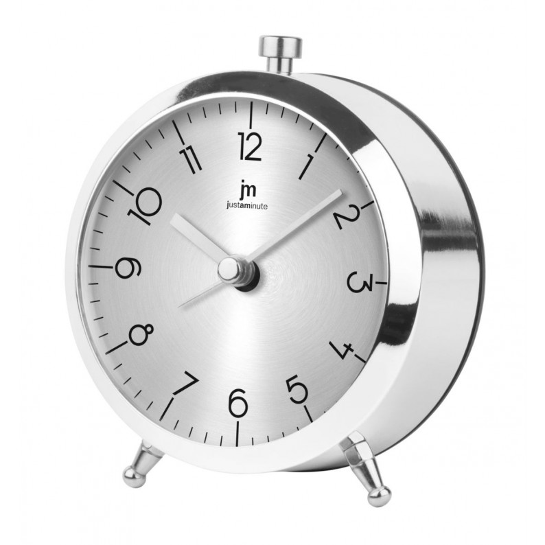 ELITE SVEGLIA ANALOGICA SILVER/ SILVER ALARM CLOCK main image 0