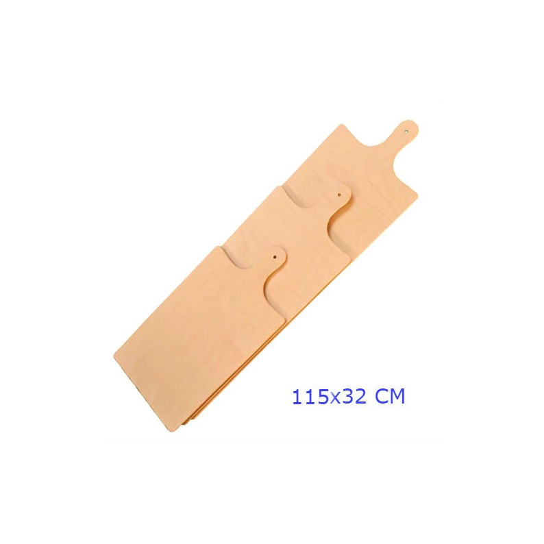 Tagliere rotondo in legno circolare per pizza in legno bifacciale 50 cm