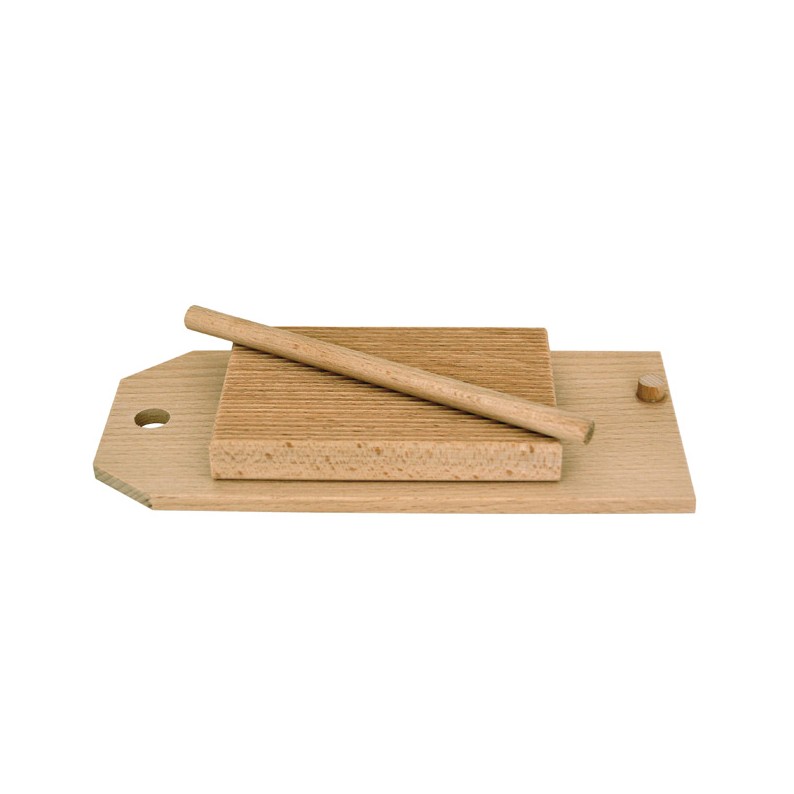 Set Tagliere In Legno Per Gnocchi E Paletta Per Burro, Strumento Tradizionale Per Pasta Fatta In Casa, 24,3 Cm - 3