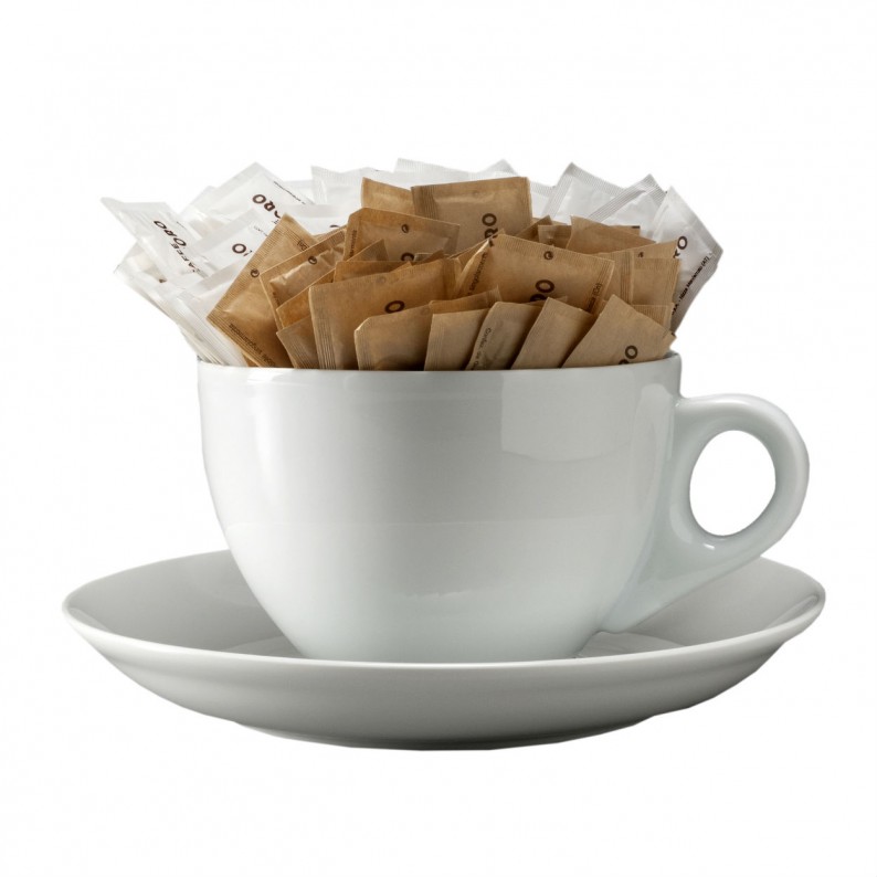 SET 6 TAZZINE CAFFÈ + 6 PIATTINI TAZZINA CLASSICO MODERNO TOLEDO GRIGI