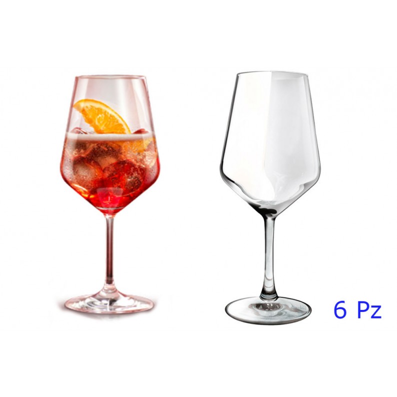 IVV – Set 6 calici vino rosso in vetro trasparente 660 ml – Vizio