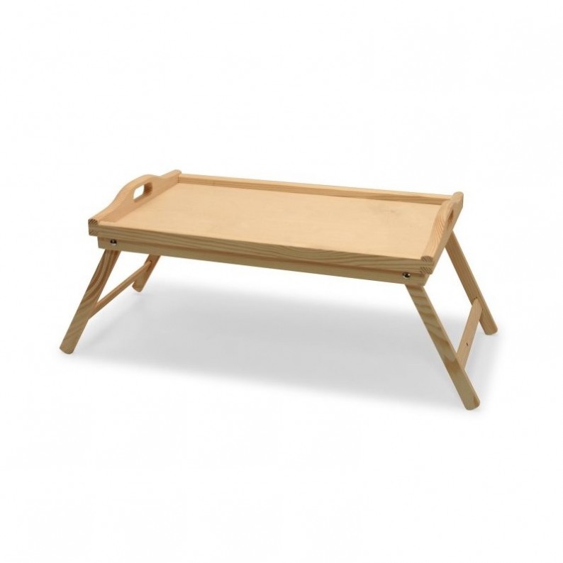 Vassoio Da Letto In Legno - Tavolino Portatile Per Colazione O Spuntini - Foto 7
