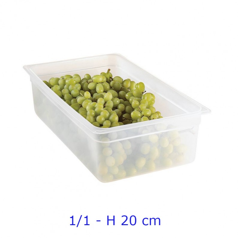 Bacinella Gastronorm 1/3 In Polipropilene - 32.5x17.5x20cm, Per Cucina Professionale, Lavabile In Lavastoviglie - Foto 2