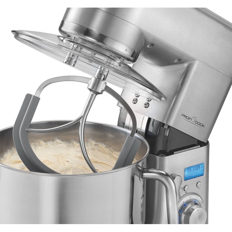 Impastatrice Planetaria 1500W Con Ciotola 5L - Acciaio Inox, 10 Velocità, Gancio, Frusta, Battitore - Foto 6