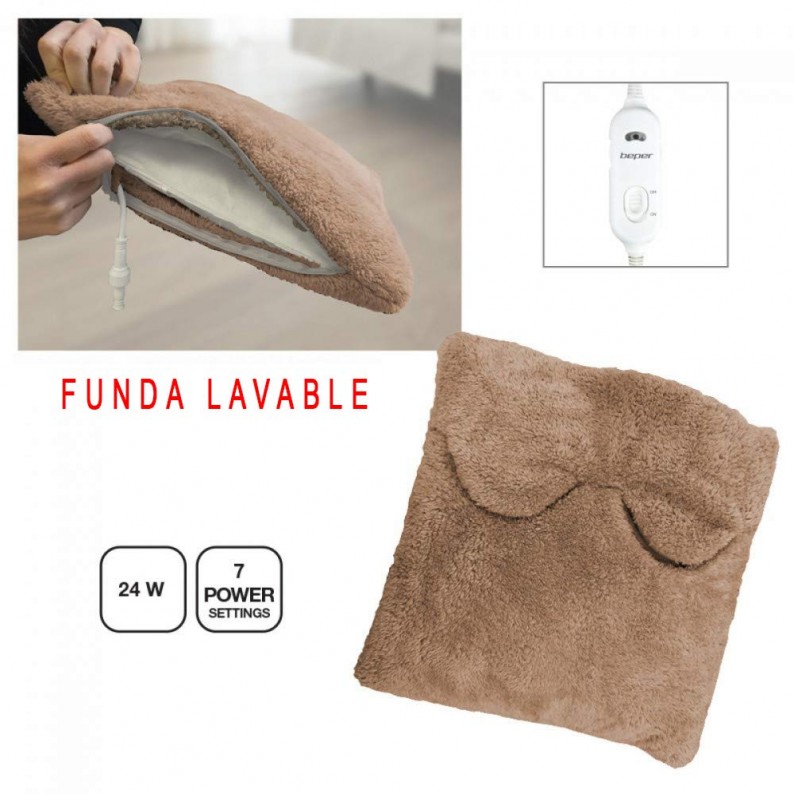 Scaldapiedi Elettrico Morbido Con Timer E 10 Temperature - Cuscino Termico Lavabile Per Ufficio E Casa, Spegnimento Automatico