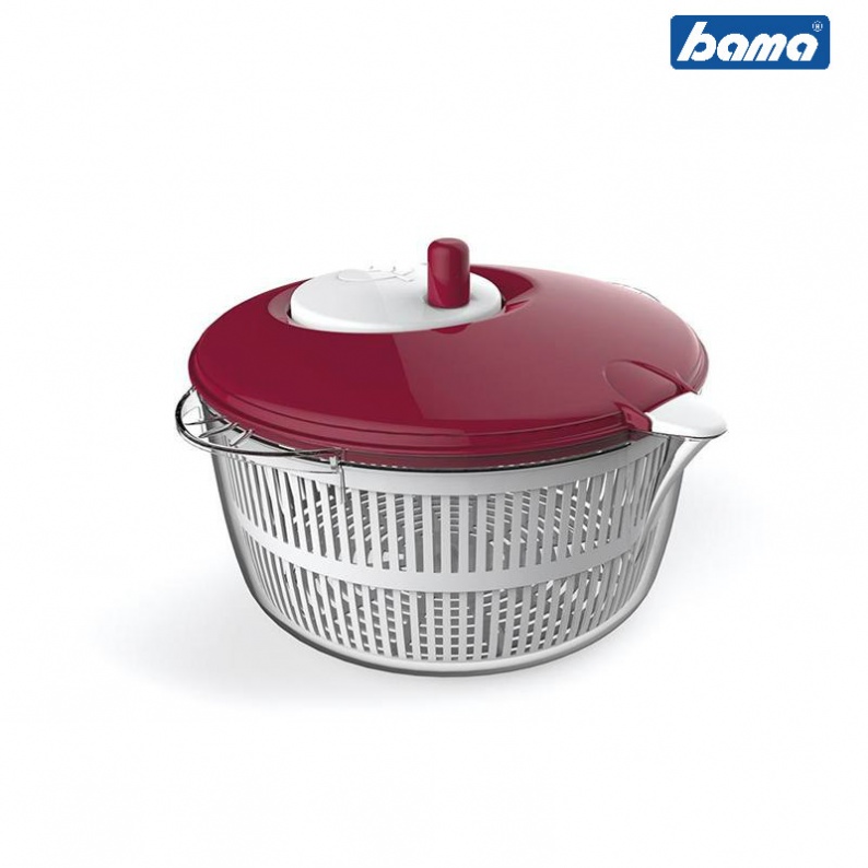 Arquiel Centrifuga Per Insalata 4L Multifunzione - Lavaggio E Asciugatura Verdure, Tagliaverdure Manuale