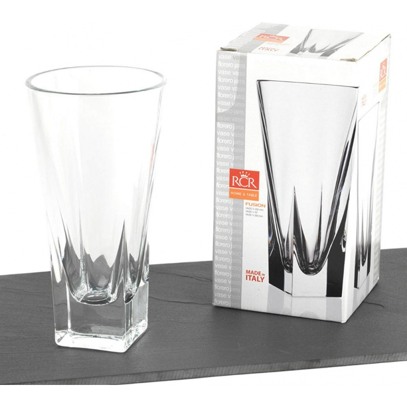 Scatola confezione regalo vaso vetro fusion porta fiori RCR