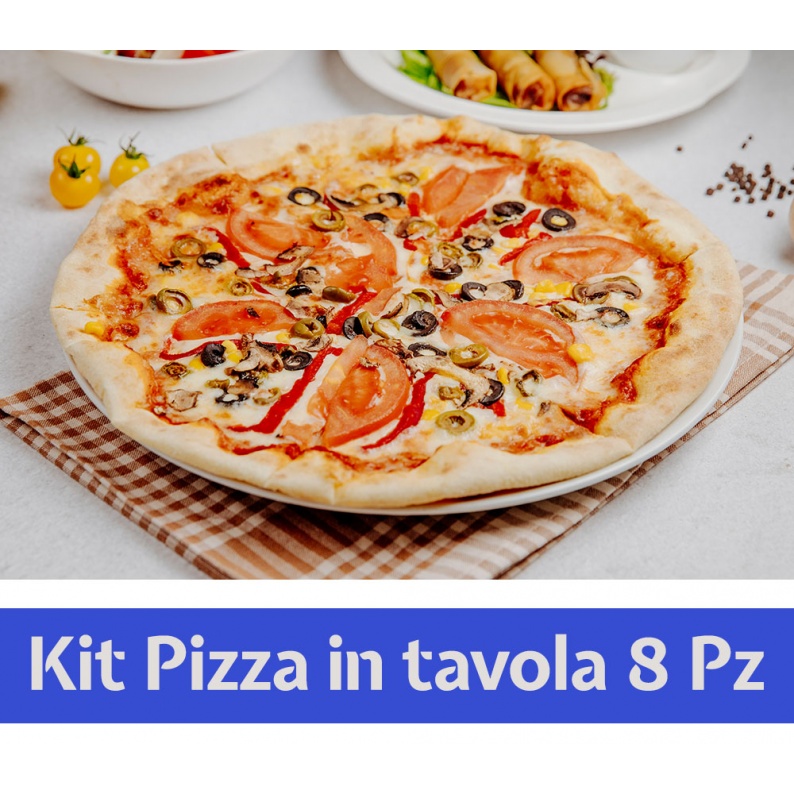 Set di accessori pizza - 4 pezzi - 2 pale pizza - impugnatura: 120 cm
