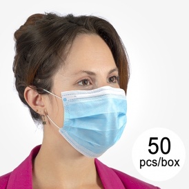 MASCHERINA CHIRURGICA PROTETTIVA A TRE STRATI - Foto 2