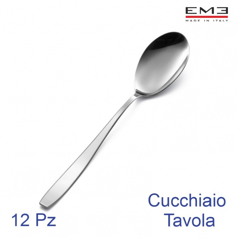 Cucchiai Da Dolce Set Di 12 Cucchiai Da Zuppa In Acciaio Inox - Moderni