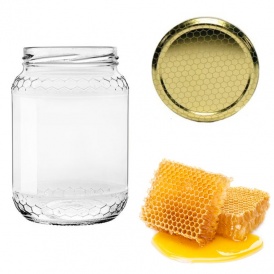 100 Mini Barattoli Esagonali In Vetro 45ml Con Coperchi Oro E Ciondoli Ape – Kit Bomboniere Fai Da Te - 3