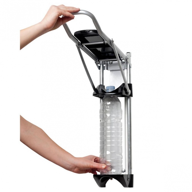 Compacteur à Bouteilles Et Canettes Meliconi - Dimensions 27x14x14 Cm, Couleur Bleu/noir/vert, Pour Le Recyclage Facile