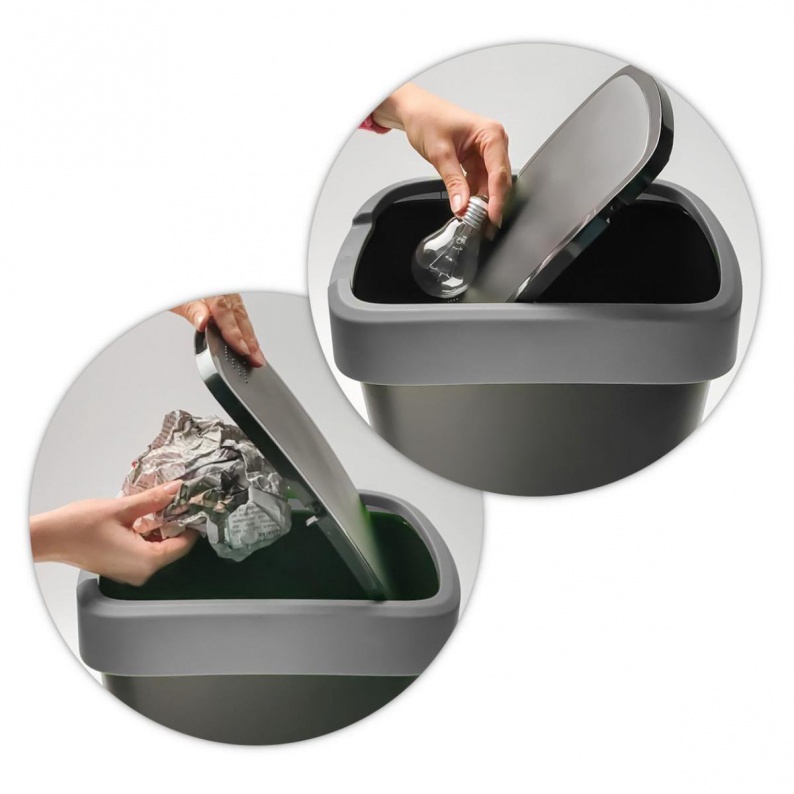 Coperchio basculante per gettare la carta Twist Rotho