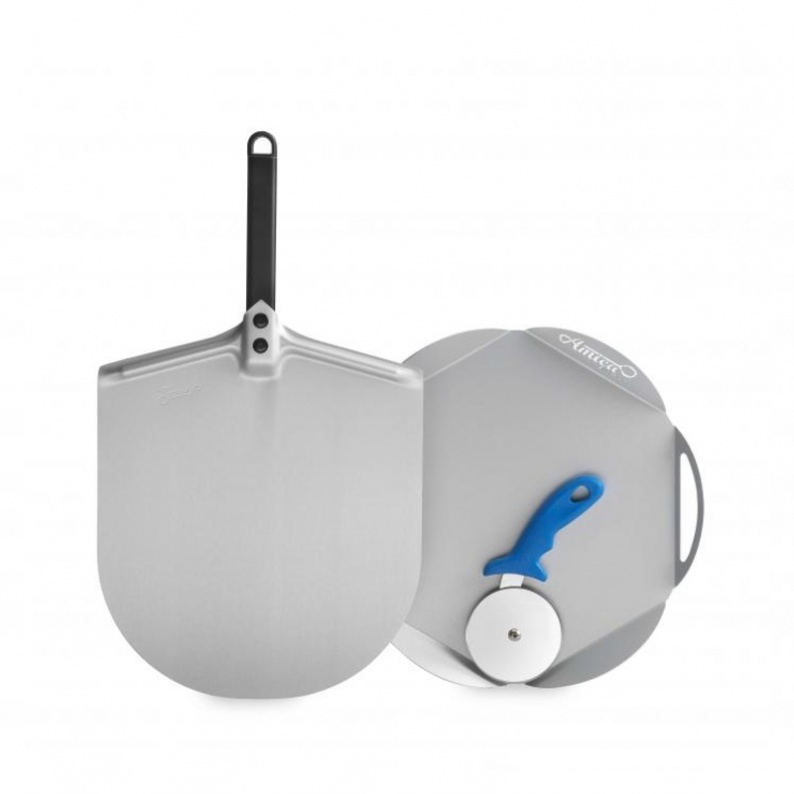 Kit pizza fai da te fatta - a casa mia - 33 cm Gimetal