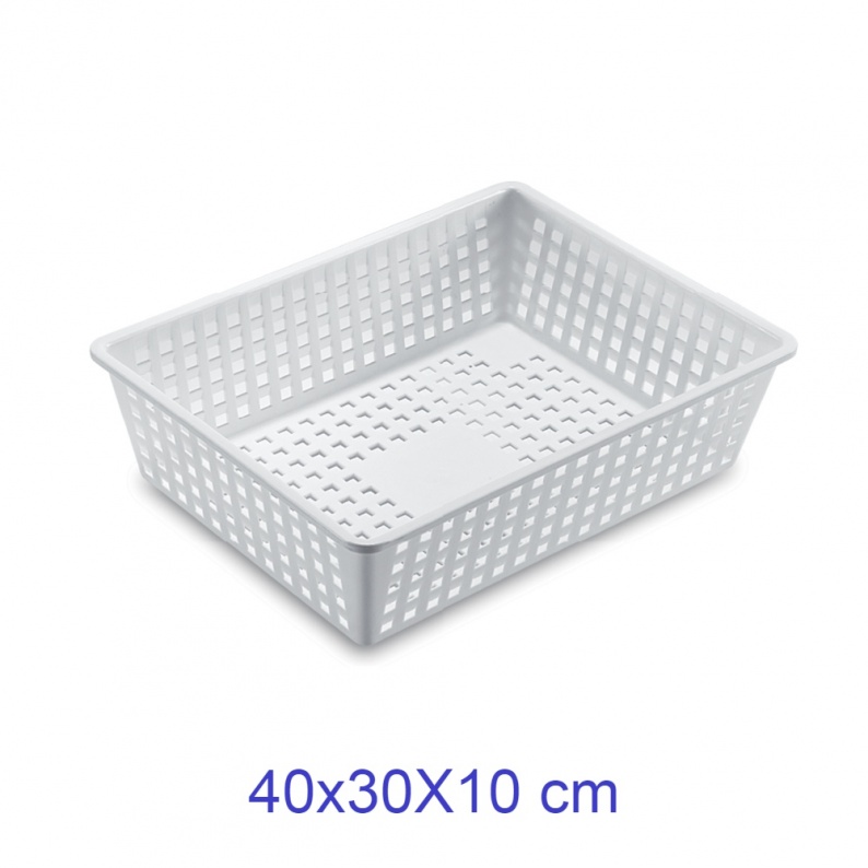 Bacinella Frigo Stefanplast 74000 - 40x30x10 Cm, 10 Litri, Bianco, Per Alimenti