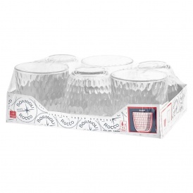 37 cl - RCR Invino I37 Bicchiere Acqua in Vetro - Set 6 Pezzi