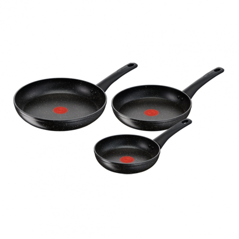 antiaderente con impugnatura Soft Touch Basics Set di padelle per wok a induzione in acciaio inossidabile 3 pezzi 24 cm padella da 28 cm e wok da 28 cm 