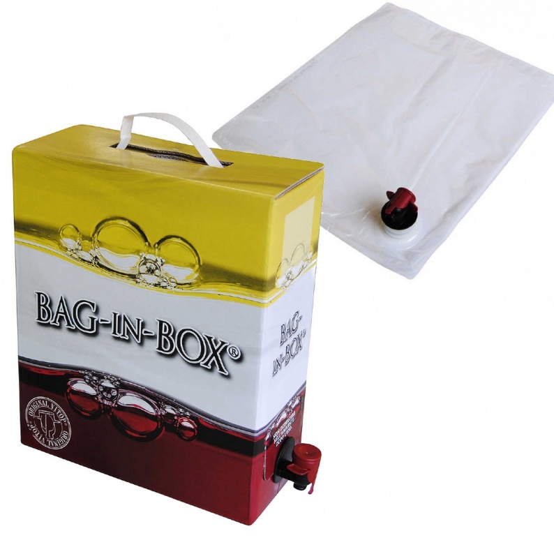 5 Sacchetti Bag In Box Da 5L Con Rubinetto – Ricariche Per Vino E Succhi, Multistrato Con Barriera All'Ossigeno - 3