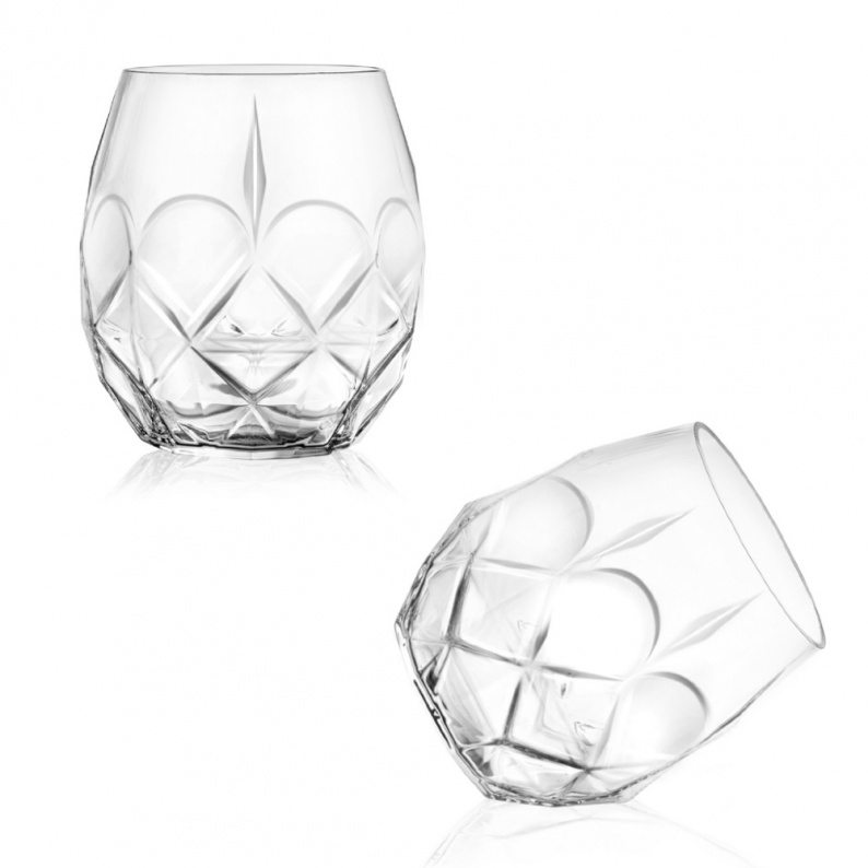 Servizio set di Bicchieri a calice spumante vintage in vetro anni 50