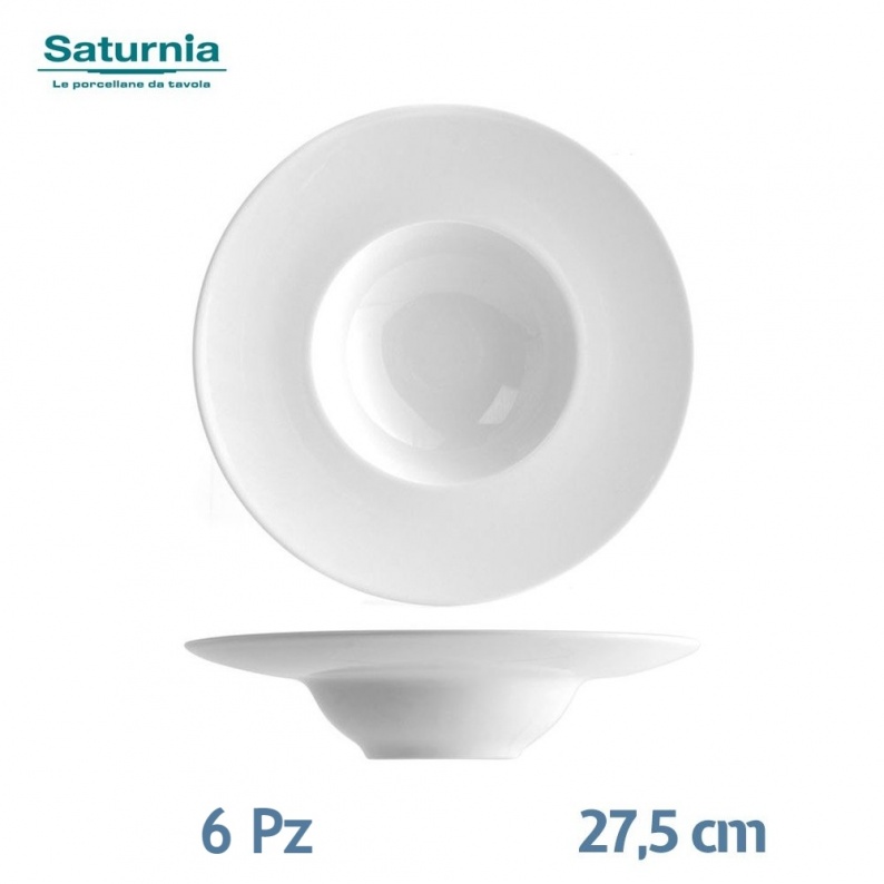 Servizio 6 piatti cappello del prete Saturnia k-bowl 27 cm