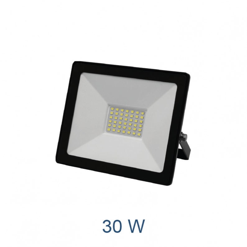 Ledkia Proiettore LED Slim 30W 120lm/W IP65 Vetro Bianco 3000k Bianco Caldo 89142150