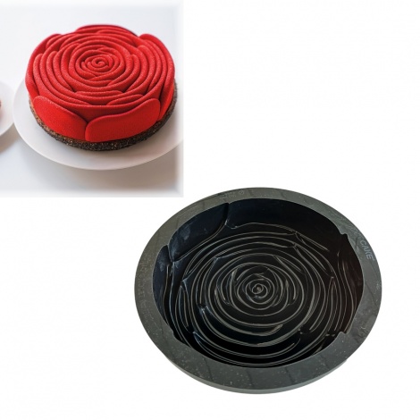 Haisheng 3PCS Tortiera in Silicone per Dolci Stapi da Forno Rotondi in Silicone Tortiere