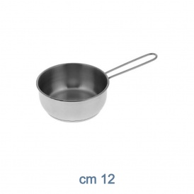 Fornellino Riscaldabevande In Acciaio Inox Opaco Con Portacandela Rotondo – Haushalt International 34012 (15,5 Cm)