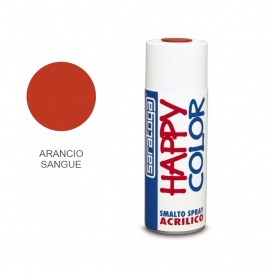 Vernice Spray Smalto Acrilico 400ml - Colore Arancio Sangue RAL 2002, Valvola Autopulente, Per Legno, Ferro E Plastica - 3