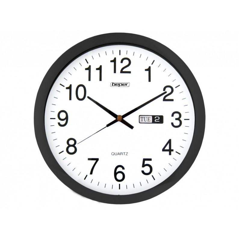 TFA Orologio Da Parete Radiocontrollato 60.3522.02 – Plastica Bianca 30x30 Cm, Grandi Cifre