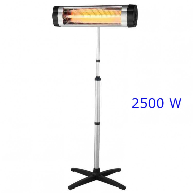 Stufa radiante a infrarossi 2500 W lampada riscaldamento stufa elettrica 