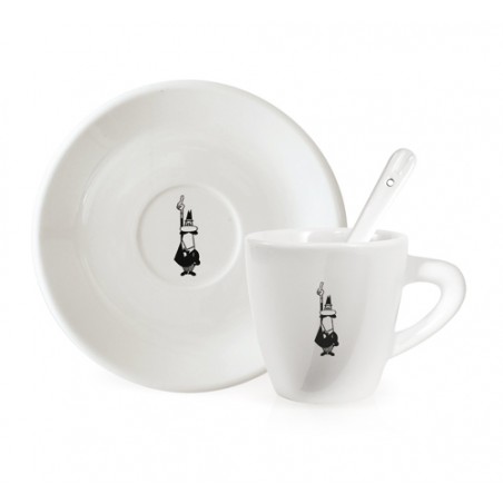 Tazzina caffè in porcellana con piattino Nessa 4 pz | Westwing