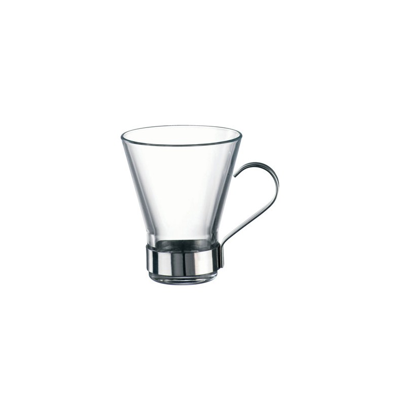 Ravenhead Entertain Set Da 2 Tazzine Con Piattino, 8 Cl, Trasparente, Lavabile In Lavastoviglie, Design Moderno