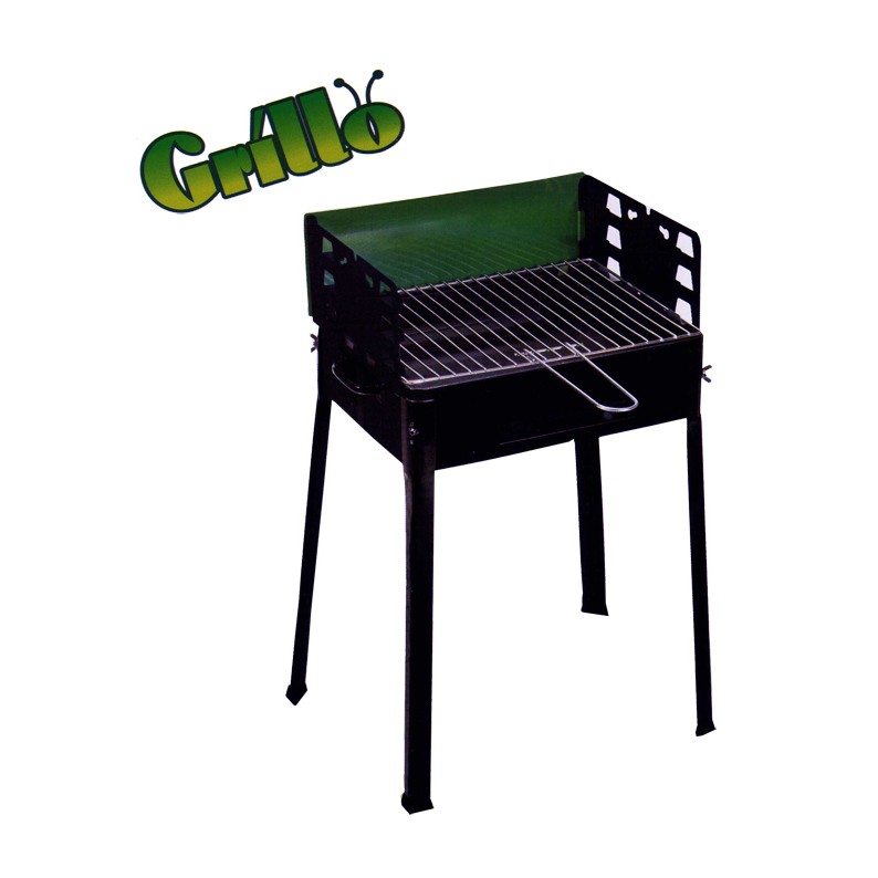 Barbecue Galileo Casa Quadrato Con Coperchio - 42x39 Cm - Nero - Ideale Per Grigliate All'Aperto - 2