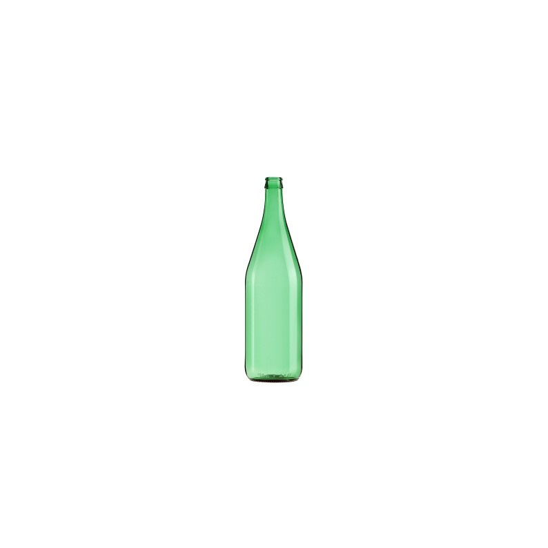 Bottiglia in PET per alimenti 300 ml trasparente con tappo a vite rosso