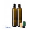 Bottiglie rotonde per confezionamento olio oliva per ristoranti