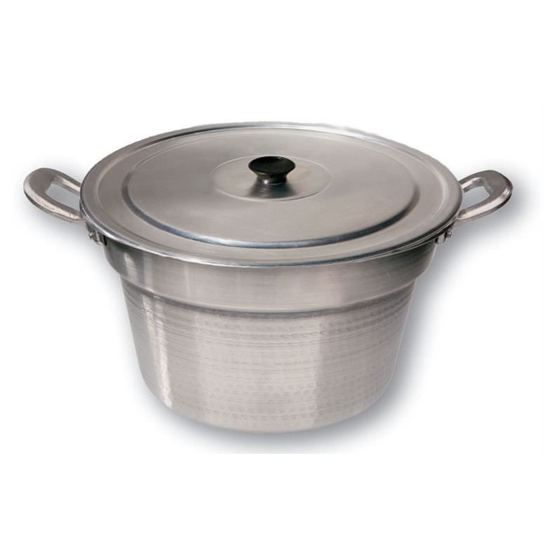 Caldaia In Alluminio Da 22 Cm - Grigio Spazzolato - Pesante E Resistente Per Cucina - Foto 5