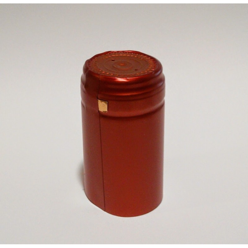 100 Capsule Termoretraibili Per Bottiglie Di Vino | PVC Con Fondo Oro | Sigillatura E Decorazione | Per Collezionisti E Conservazione