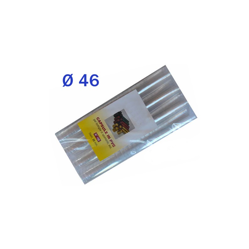 Capsule Termoretraibili Trasparenti Con Striscia A Strappo - Ø 32,5mm X 55mm (75 Pz) - Foto 12