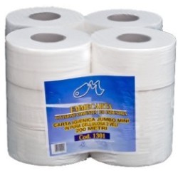 Carta Igienica Strike Natura Maxi Jumbo Lucart – Riciclata, 2 Veli, 300 Mt, Confezione Da 6 Rotoli