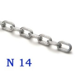 Catena Genovese Zincata N.21 - Bobina Da 50 Metri, Diametro 5 Mm, In Acciaio Per Ferramenta