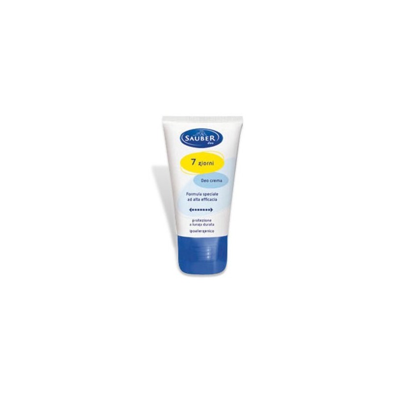Sauber 7GG Crema Deodorant 30 Ml – Langanhaltender Schutz, Sanfter Blütenduft, Feuchtigkeitsspendend
