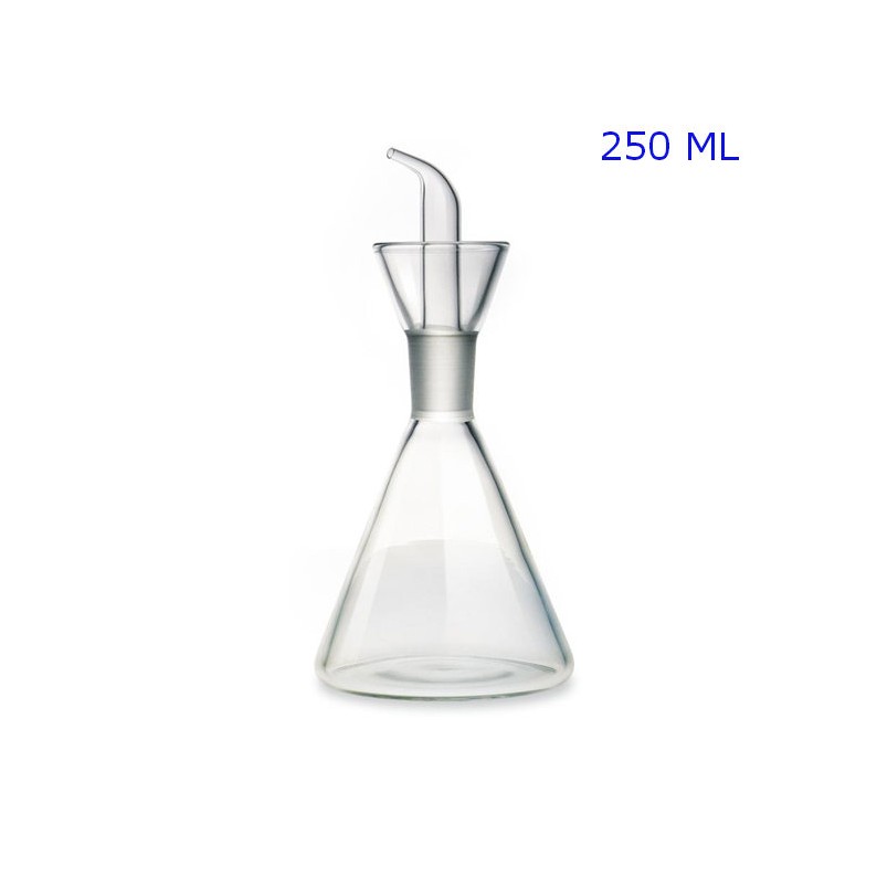 BESTonZON Oliera In Vetro Da 250 Ml Con Beccuccio Antigoccia – Per Olio, Aceto E Condimenti