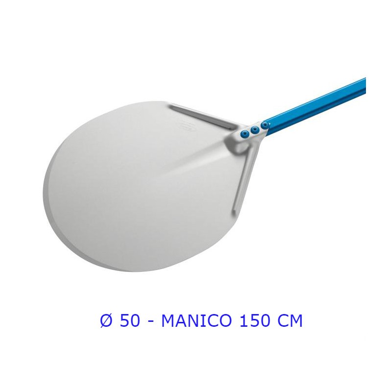 PALA PIZZA AMICA ALLUMINIO ROTONDA Ø 50 MANICO CM 150