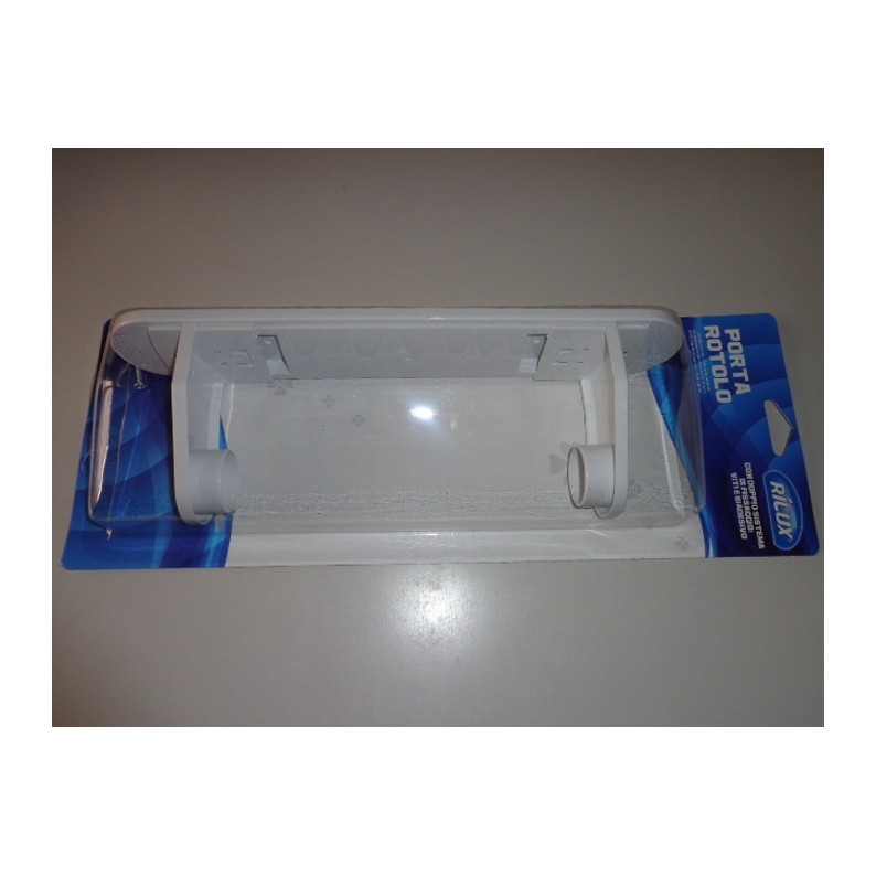 Porta Rotolo Da Cucina In Ferro Battuto Nero - Base Ponderata Per Rotoli Standard, Accessorio Pratico
