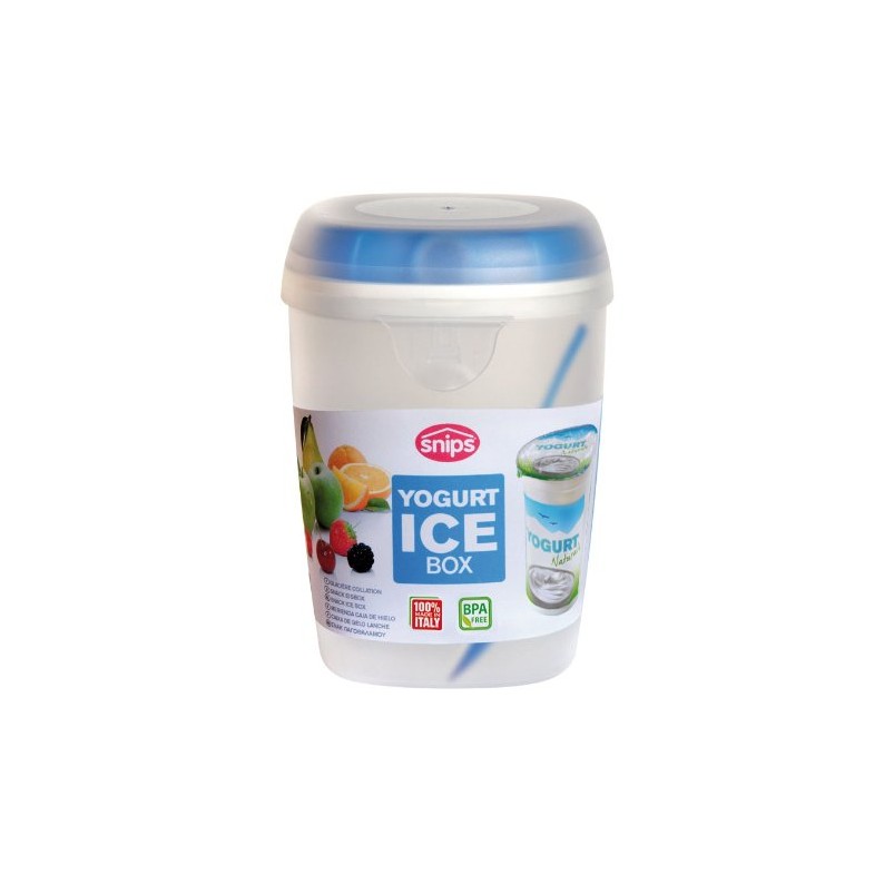 Porta Yogurt Termico 2 Pezzi - 230+560ml, Doppio Scomparto, Con Forchetta, Per Fitness E Ufficio