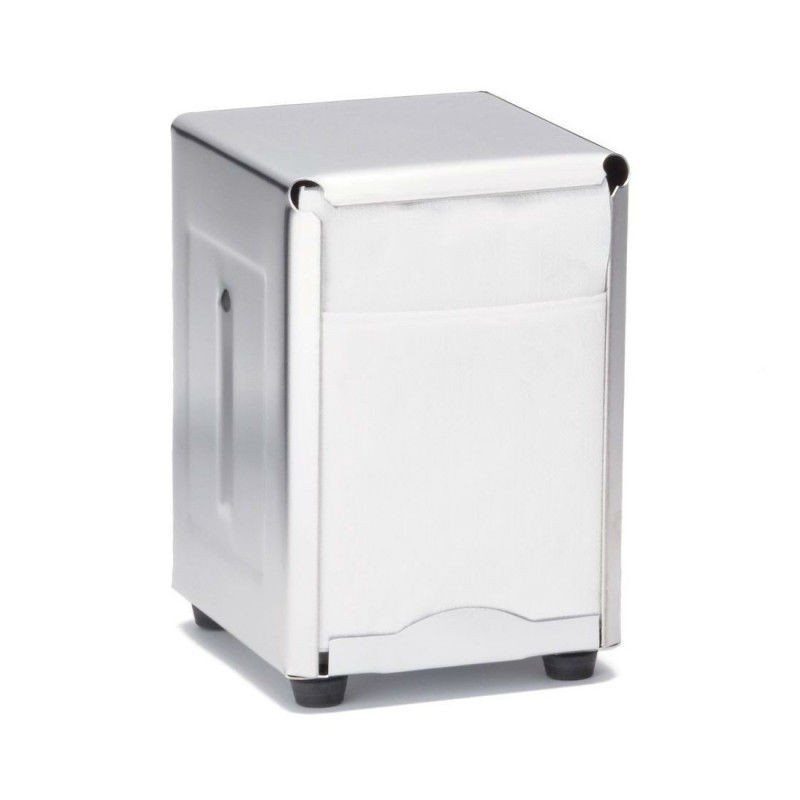 Porta Salviette Tavolo Pintinox Portatovaglioli Acciaio Inox Per Bar E Casa - Design Elegante 10.6x10.6x13.5 Cm Portatovaglioli Moderno - 4