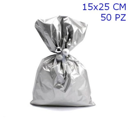 Sacchetti Mylar Con Chiusura Zip 6x9 Cm (2.25x3.5") – 100 Pezzi, Laminati Argentati, 3 Mil